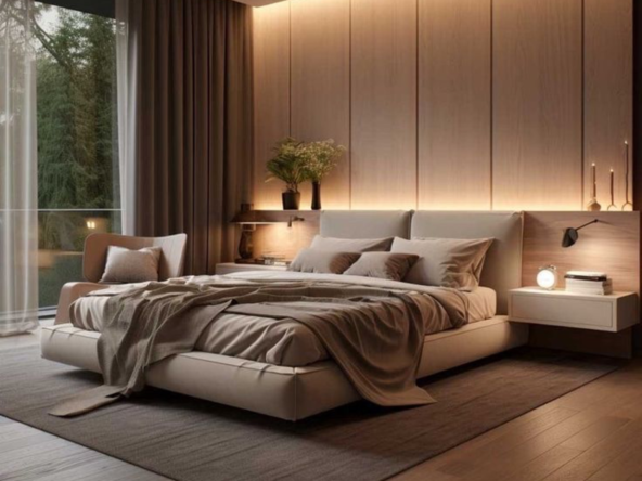 Beautiful well-lit bedroom